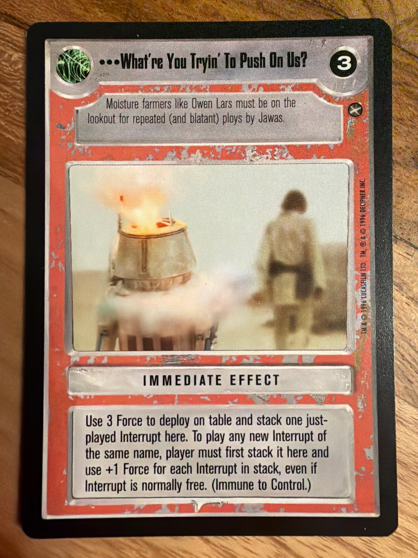 What're You Tryin' To Push On Us?