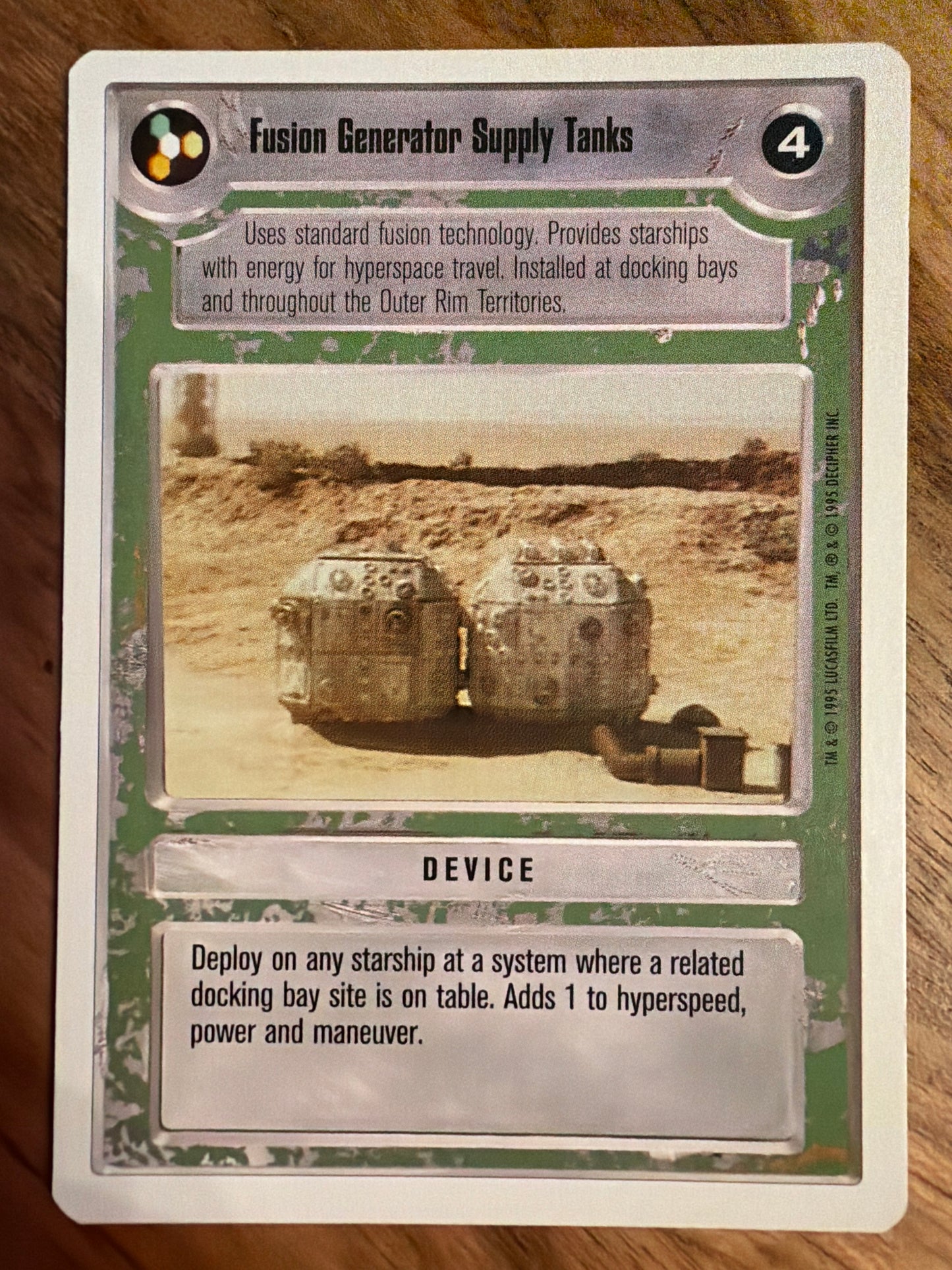 Fusion Generator Supply Tanks