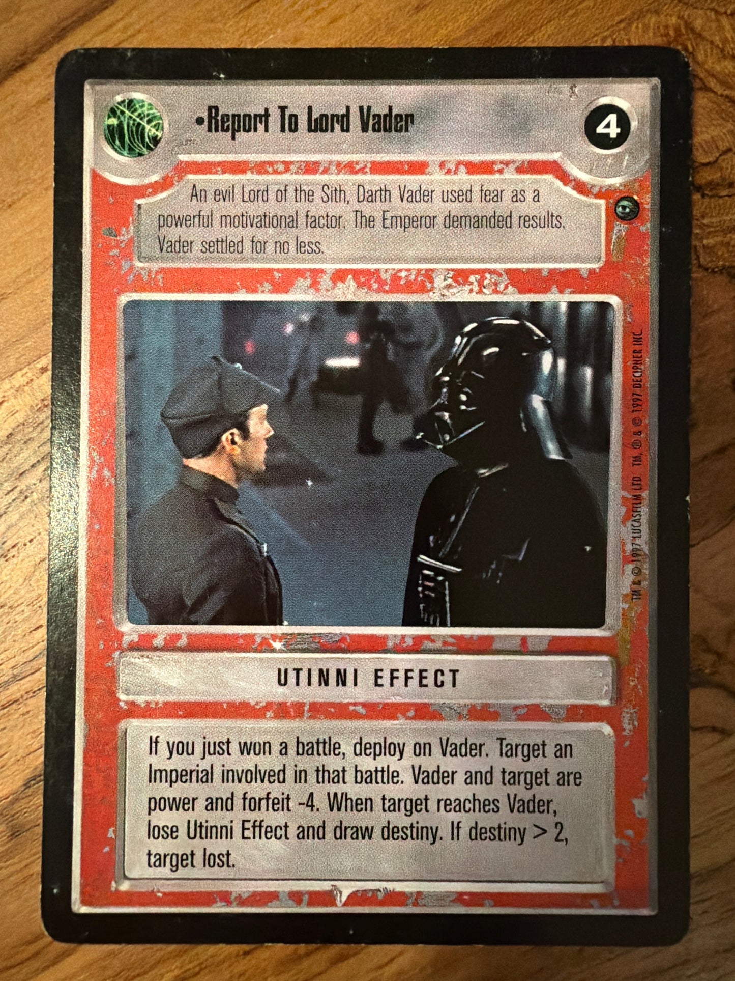 Report To Lord Vader