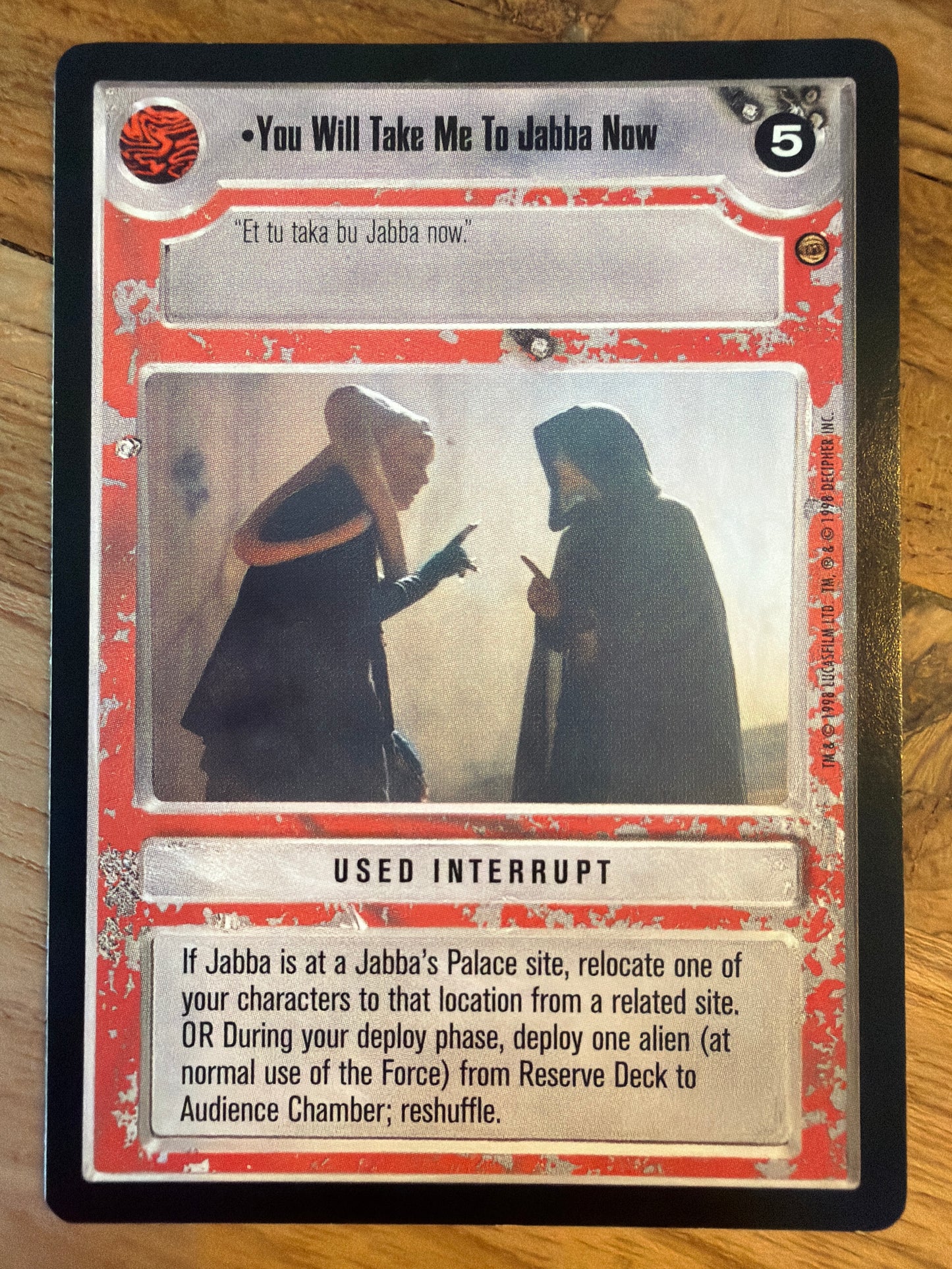 You Will Take Me To Jabba Now