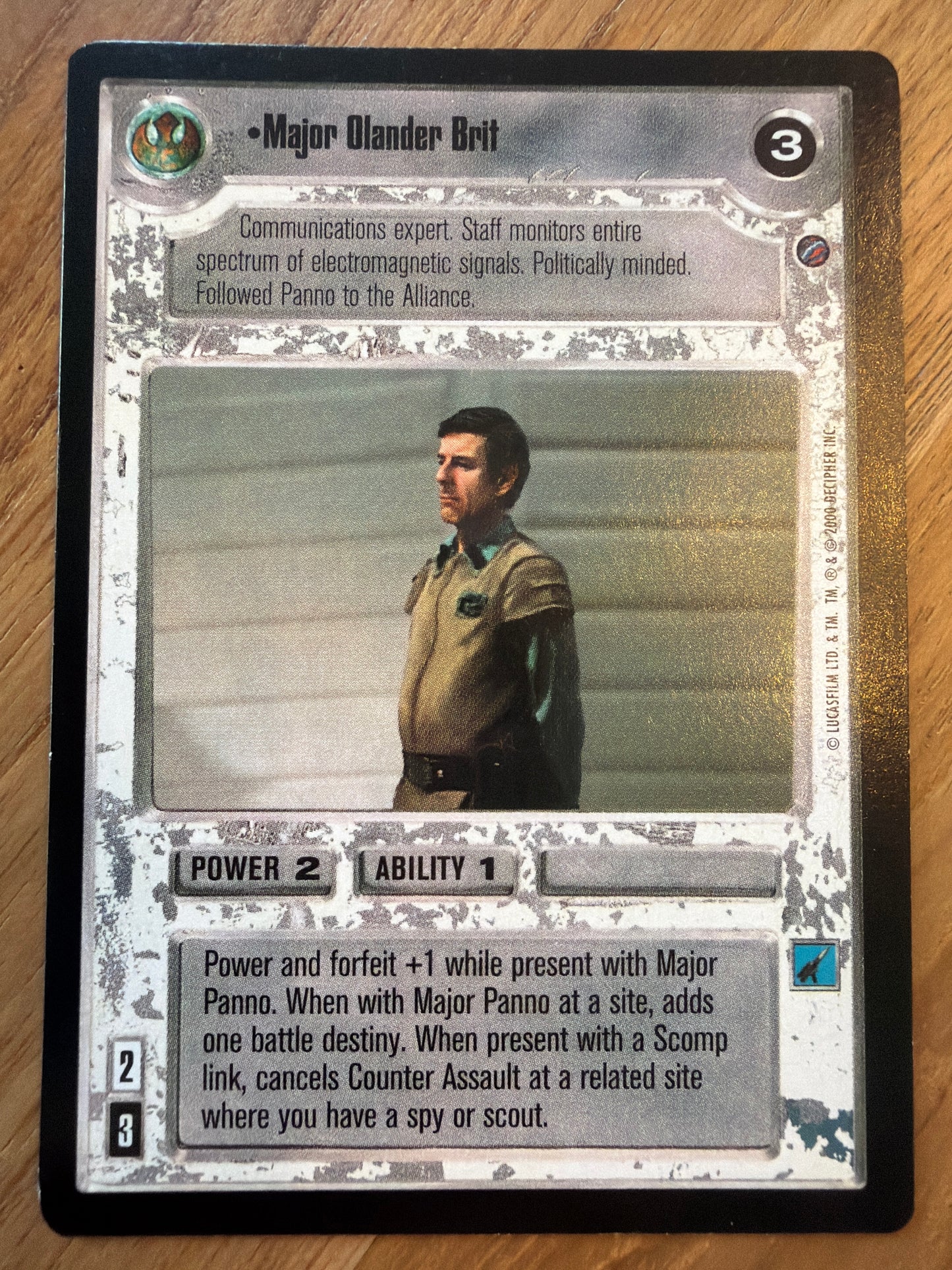 •Major Olander Brit