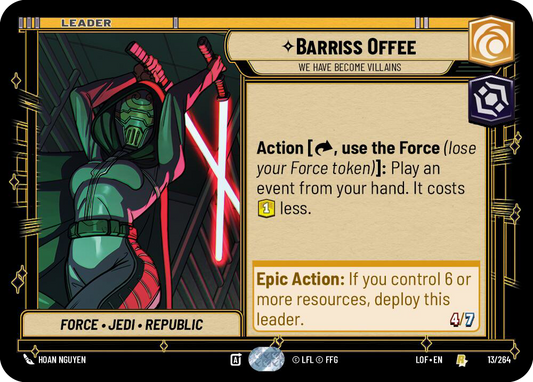 Barriss Offee | We Have Become Villains