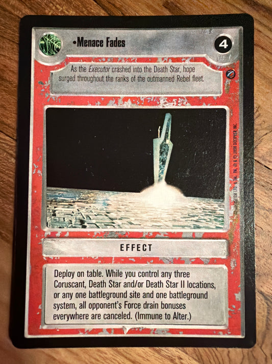 Menace Fades