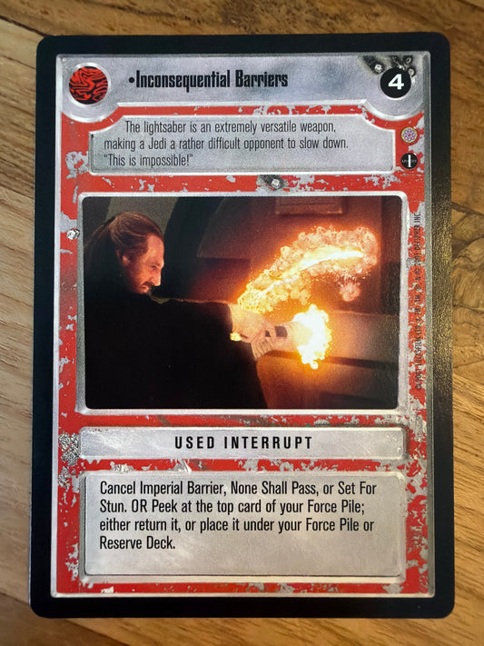 Inconsequential Barriers