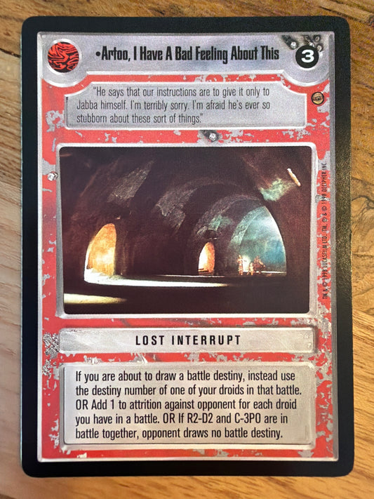 Artoo, I Have A Bad Feeling About This