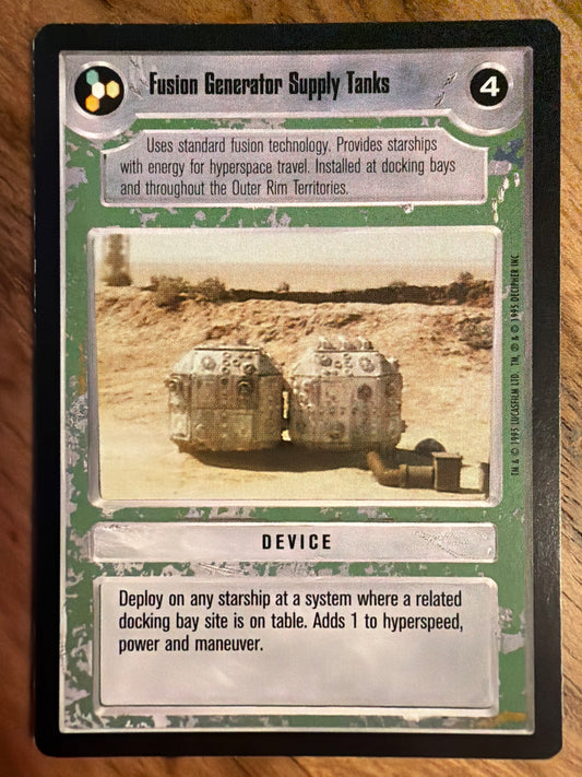 Fusion Generator Supply Tanks