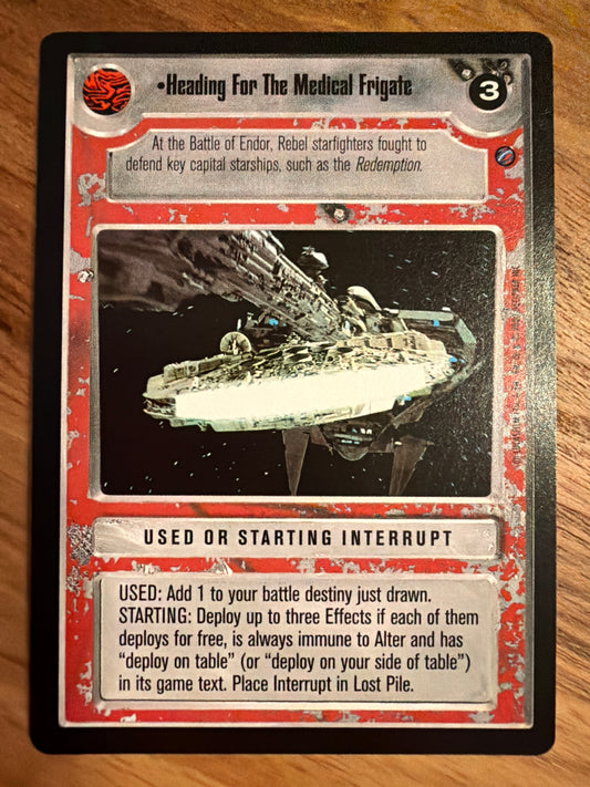 Heading For The Medical Frigate