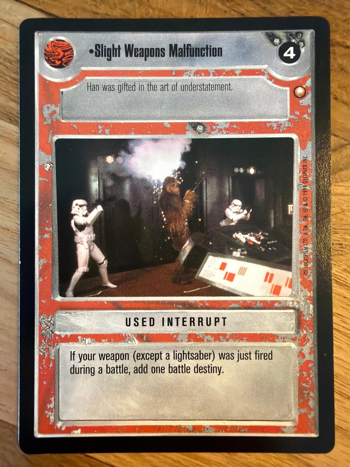 Slight Weapons Malfunction