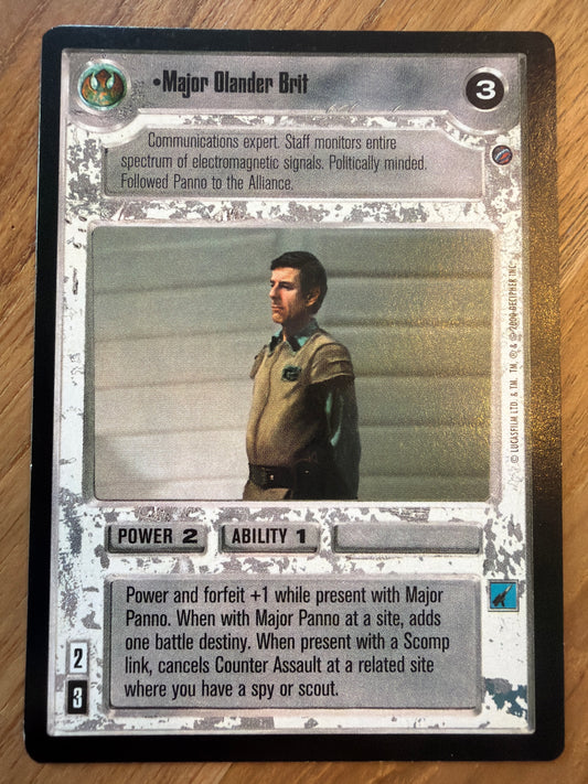 •Major Olander Brit