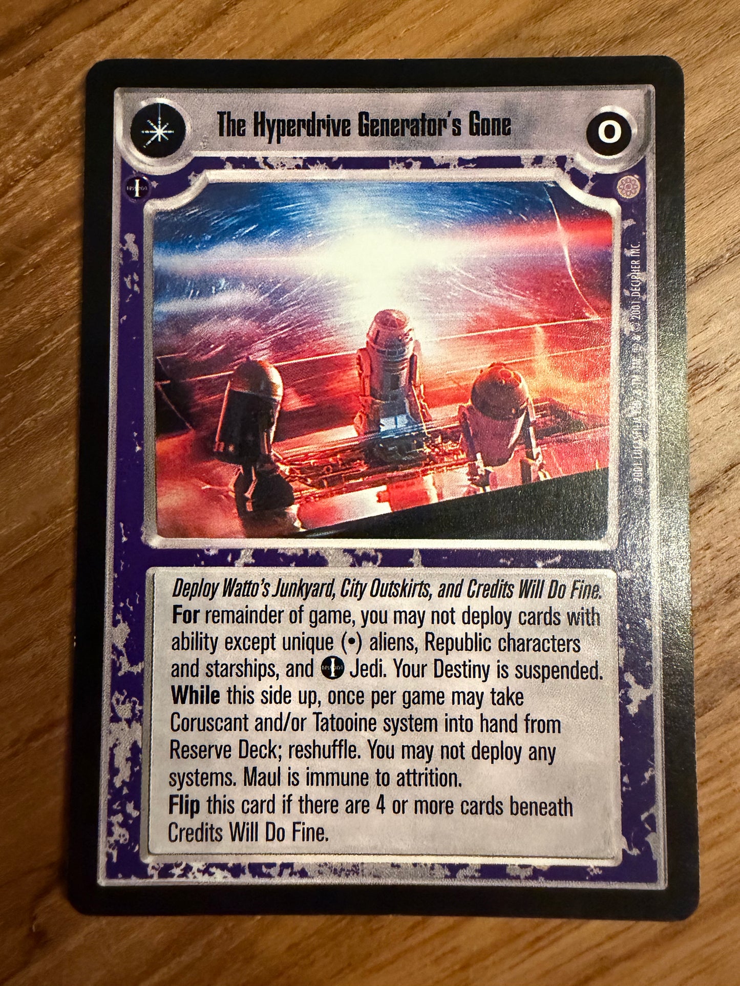 The Hyperdrive Generator’s Gone / We’ll Need A New One